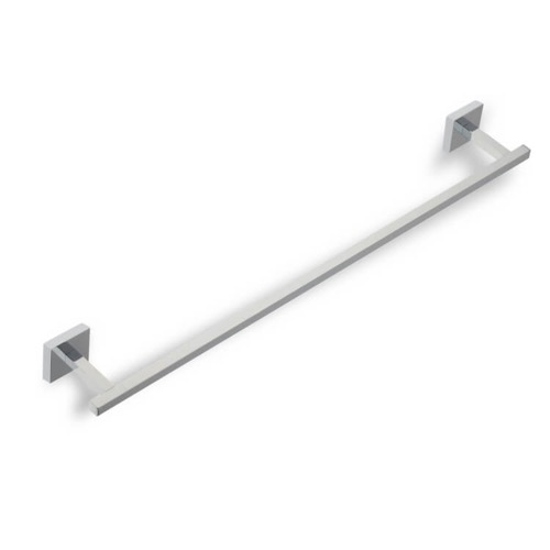 Towel Bar, StilHaus U05, Square 24 Inch Chrome or Satin Nickel Towel Bar U05